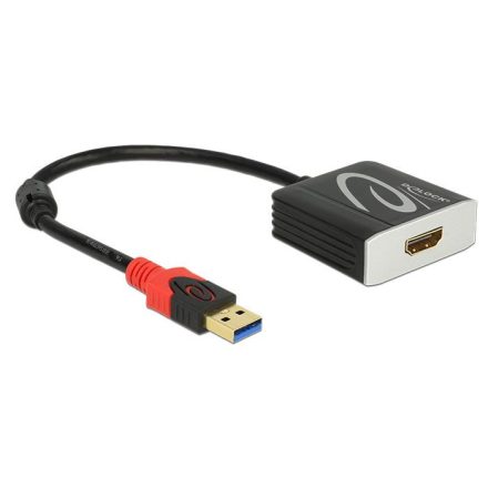 Delock adapter USB-A csatlakozódugóval - HDMI csatlakozóhüvellyel (62736)