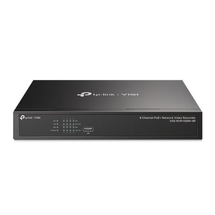 TP-Link VIGI NVR1008H-8P 8 csatornás NVR fekete