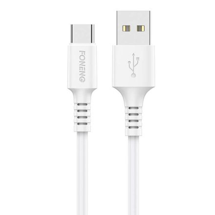 Foneng X85 USB-A - USB-C 3A töltőkábel 1m fehér