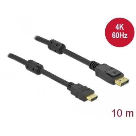 Delock Aktív DisplayPort 1.2 - HDMI kábel 4K 60 Hz 10 m (85960)