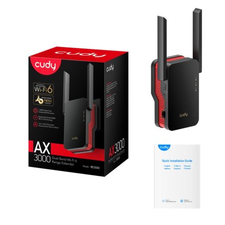 Cudy AX3000 Dual Band WiFi 6 Range Extender (RE3000)