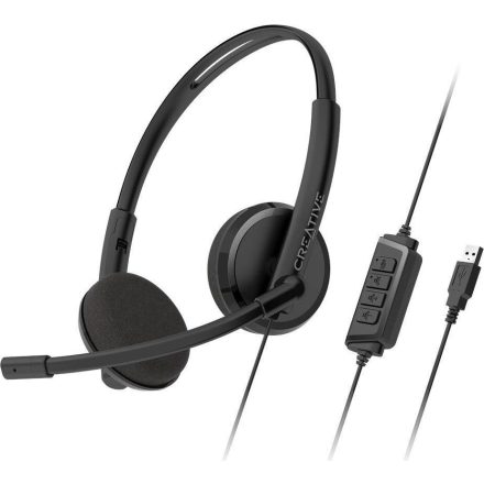 Creative HS-220 headset fekete (51EF1070AA001)