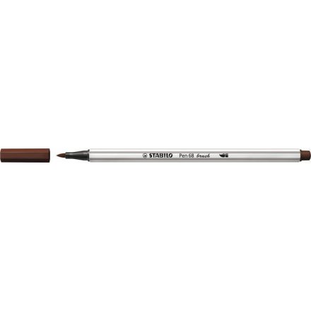 STABILO Pen 68 brush prémium ecsetfilc rugalmas heggyel barna (568/45)