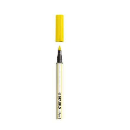 STABILO Pen 68 brush prémium ecsetfilc rugalmas heggyel citromsárga (568/24)