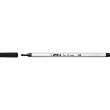 STABILO Pen 68 brush prémium ecsetfilc rugalmas heggyel fekete (568/46)