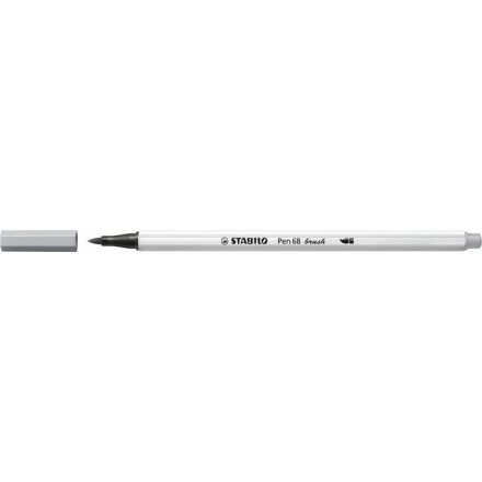 STABILO Pen 68 brush prémium ecsetfilc rugalmas heggyel középszürke (568/95)