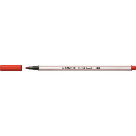 STABILO Pen 68 brush prémium ecsetfilc rugalmas heggyel piros (568/48)