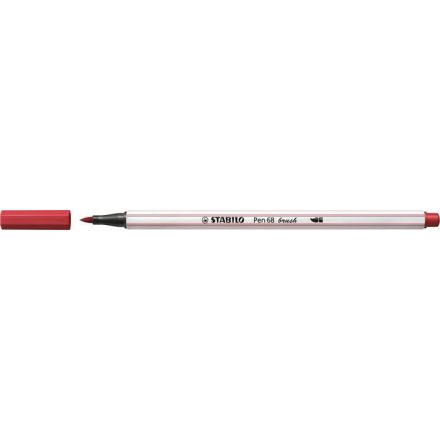 STABILO Pen 68 brush prémium ecsetfilc rugalmas heggyel vörös (568/50)