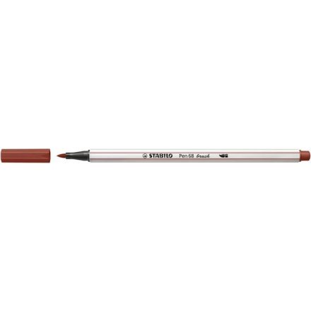 STABILO Pen 68 brush prémium ecsetfilc rugalmas heggyel vörösesbarna (568/75)