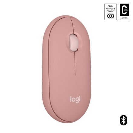 Logitech M350s Pebble 2 vezeték nélküli egér rose (910-007014)