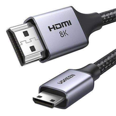 UGREEN HD163 mini HDMI - HDMI kábel, 2m, fekete (15515)