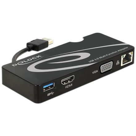 Delock Adapter USB 3.0 -> HDMI / VGA + Gigabit LAN + USB 3.0 (62461)