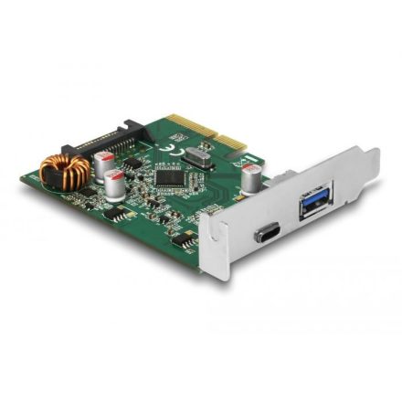 DeLock 1x USB Type-C 1x USB Type-A port bővítő kártya PCIe (90299)