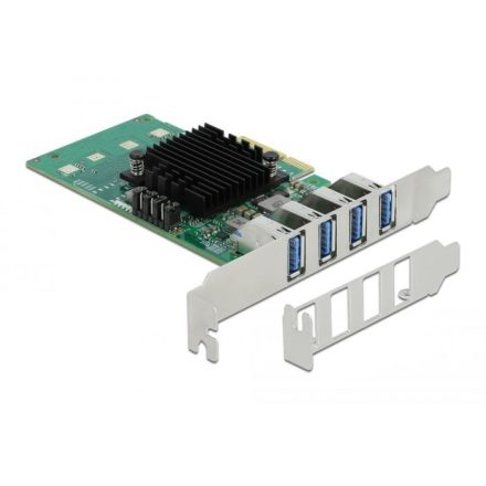 DeLock 4x USB 3.0 port bővítő kártya PCIe (89048)