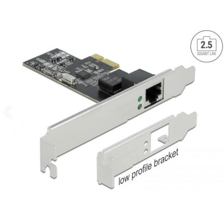 Delock PCI Express x1 kártya - 1 x 2,5 Gigabit LAN (89564)