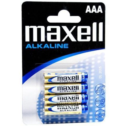 Maxell Alkáli AAA ceruza elem (4db / csomag)  (LR03)