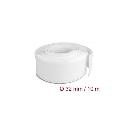 Delock fonott kábelharisnya tépőzárral 10m x 32mm fehér (20820)