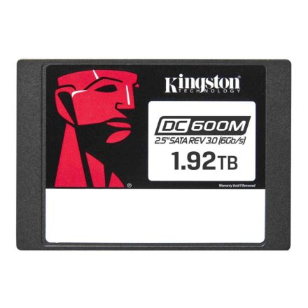 1.92TB Kingston SSD SATA3 2.5" meghajtó DC600M (SEDC600M/1920G)
