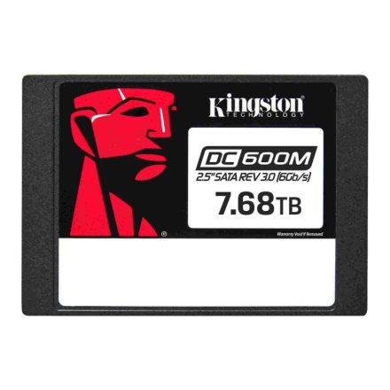 7.68TB Kingston SSD SATA3 2.5" meghajtó DC600M (SEDC600M/7680G)