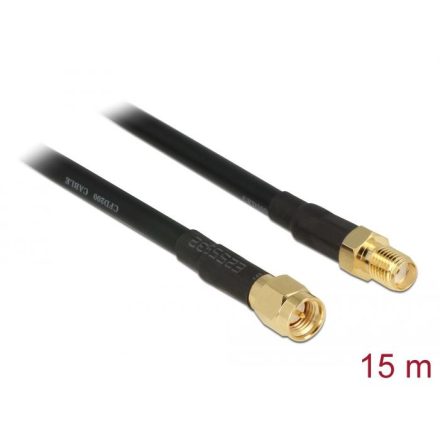 Delock SMA-apa > SMA-anya CFD/RF200 antennakábel 15m (89425)