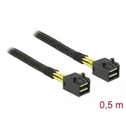 Delock mini SAS HD SFF-8643 > mini SAS HD SFF-8643 kábel 0,5m (83386)