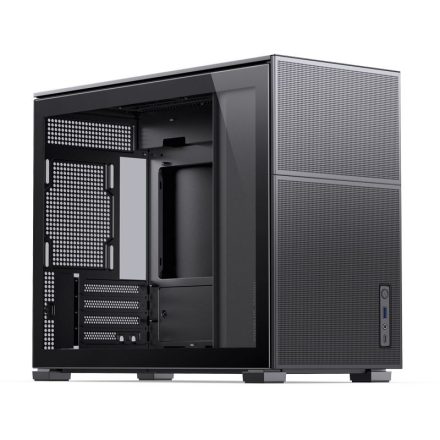 Jonsbo D31 MESH Black táp nélküli ablakos mATX ház fekete