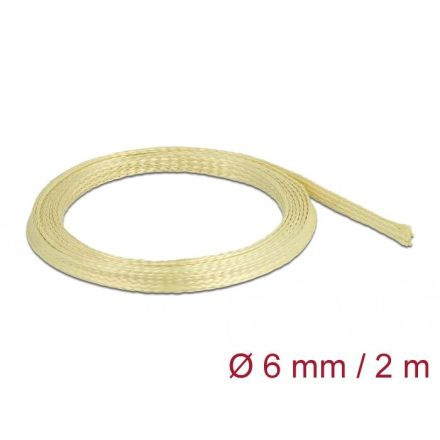 Delock Aramid szálakból fonott kábelharisnya 2m x 6mm sárga (20798)