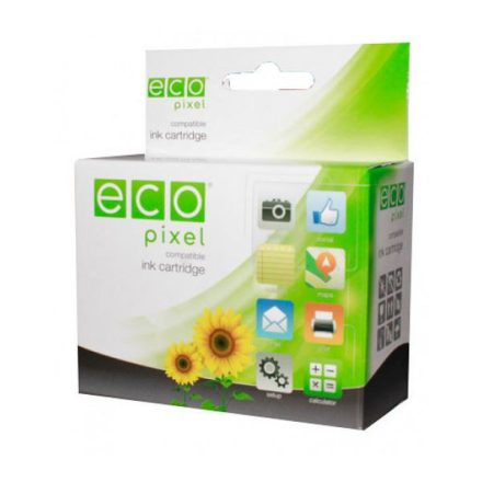 Ecopixel utángyártott Epson T01C1 tintapatron fekete (C13T01C100FU)