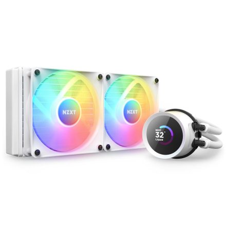 NZXT Kraken 240 RGB univerzális vízhűtés fehér (RL-KR240-W1)