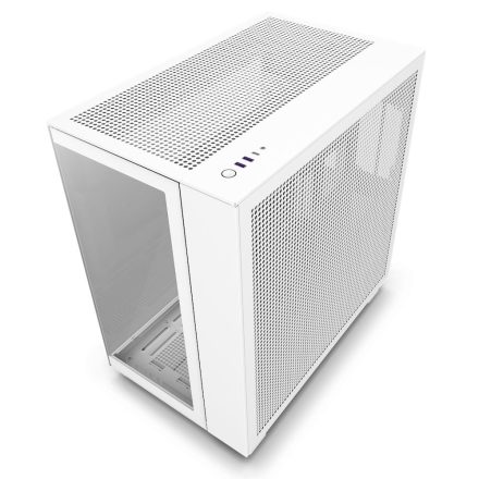 NZXT H9 Flow táp nélküli ablakos ház matt fehér (CM-H91FW-01)