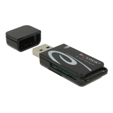 Delock Mini USB-A kártyaolvasó SD és Micro SD csatlakozó felülettel (91602)