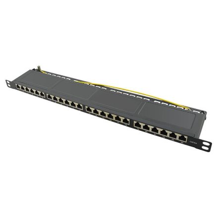 Logilink Cat.6A Patch Panel 24-port STP fekete (NP0063)