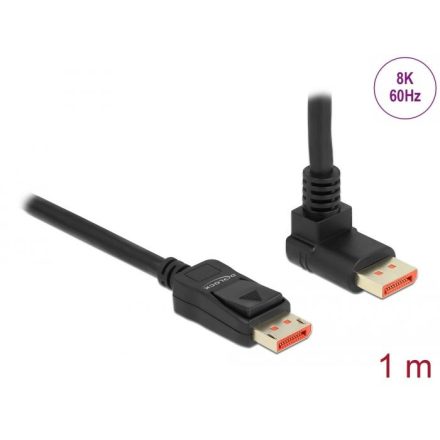 Delock DisplayPort kábel 8K 60 Hz 1m fekete (87054)