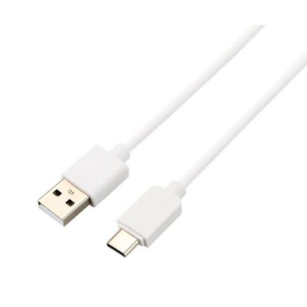 AVAX CB103W PURE USB A - Type C kábel 2.1A fehér 1m (5999574480002)