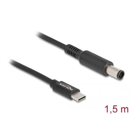 Delock Laptop töltőkábel USB Type-C  apa - Dell 7,4 x 5,0 mm apa (87975)