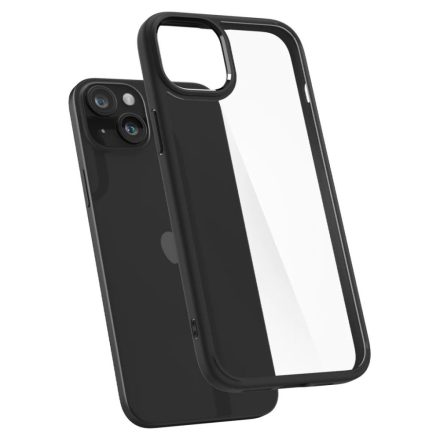 Spigen Ultra Hybrid iPhone 15 Plus tok átlátszó-matt fekete (ACS06657)