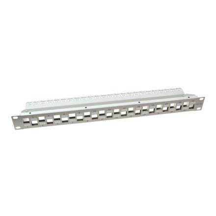 Logilink 19" Patch panel 24 keystone csatlakozóhoz hátsó kábelkezelővel (NK4057)