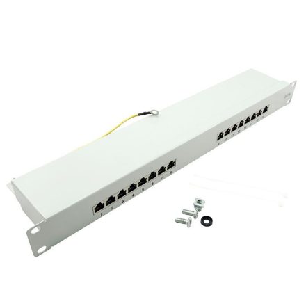 Logilink Cat.6 Patch Panel 16-port 19" STP EconLinie szürke (NP0056)