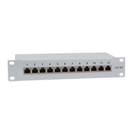 Logilink Cat.6A Patch Panel 12-port 10" szürke (NP0052)