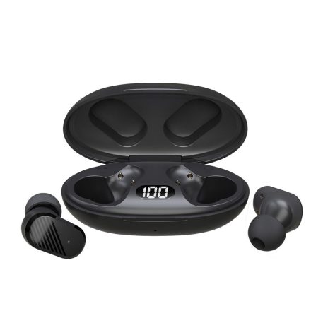 Savio TWS-10 vezeték nélküli Bluetooth fülhallgató fekete