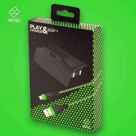 FR-TEC XBOX "Play & Charge" újratölthető akkumulátor fekete (FT3002)