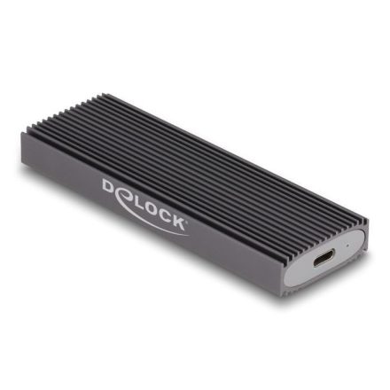 Delock Külső USB Type-C  kombinált ház M.2 NVMe PCIe vagy SATA SSD eszközhöz - szerszám mentes (42019)