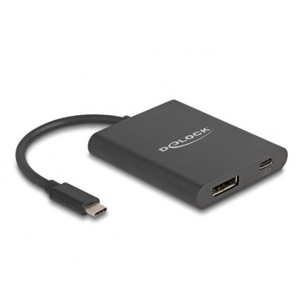 Delock USB Type-C  adapter DisplayPort (DP Alt mód) 8K-hoz HDR és 60 W tápellátással (64202)