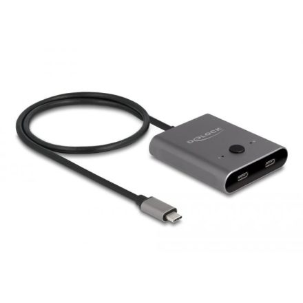 Delock USB 10 Gbps USB Type-C  kapcsoló 2 az 1-ben Kétirányú 8K (11500)