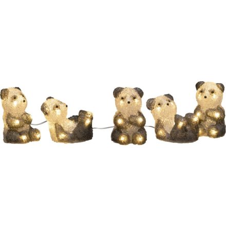 Konstsmide LED-es akril figura Pandamedvék Melegfehér (6234-103)