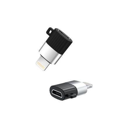 XO NB-149B adapter Micro USB - Lightning kábel fekete