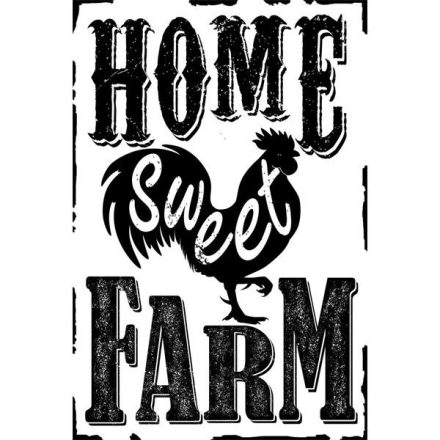 PF Home Sweet Farm retro dekor fémtábla (C20580)