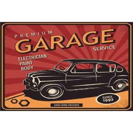 PF Premium Garage retro dekor fémtábla (C20399)