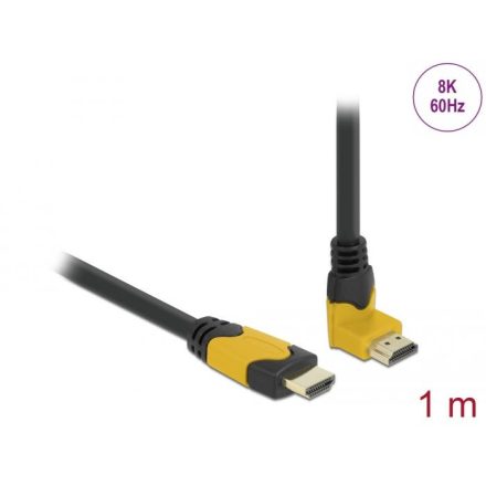 Delock High Speed HDMI csatlakozódugóval 90 ívelt felfelé kábel 1m (86988)