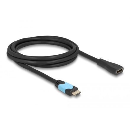 DeLock HDMI anya - HDMI apa kábel 48 Gbps 8K 60 Hz bővítőkábel fekete 2 m (81998)
